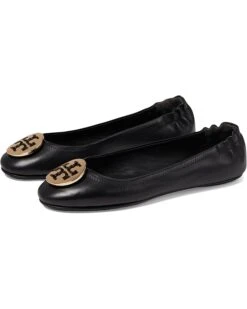 Tory Burch Minnie Travel Ballet w/ Metal Logo | Flats