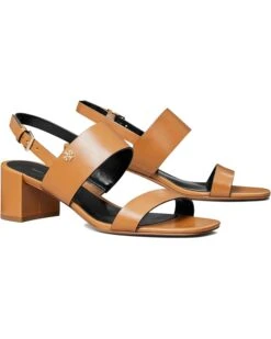 Tory Burch 50 mm Double T Heel Sandals | Heels