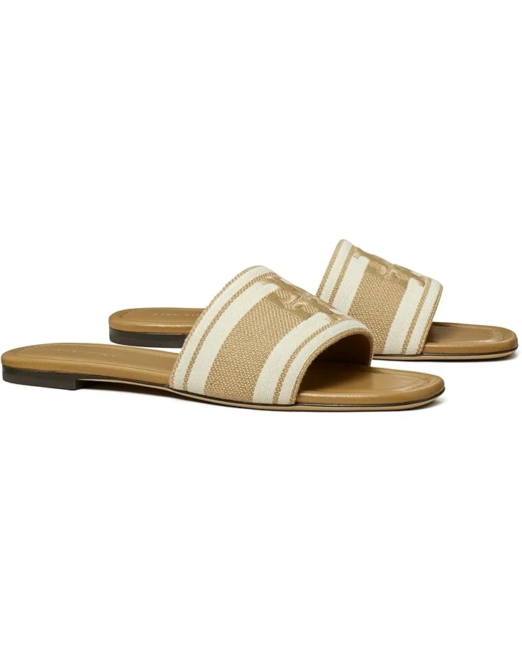 Tory Burch Double T Jacquard Slide | Sandals 3 Tory Burch Double T Jacquard Slide | Sandals
