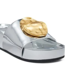 Tory Burch Patos Mismatch Hammered Slide | Sandals 9 Tory Burch Patos Mismatch Hammered Slide | Sandals -Modern Trendy Shoes 61m8L6hokgL. AC SR736920